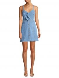 7 For All Mankind - Double Bow Tie-Front Denim Dress at Saks Fifth Avenue